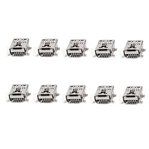 GDQLCNXB 10 Pack Mini USB Type B Female Port 5-Pin 180 Degree SMD SMT PCB Jack Socket - Image 5