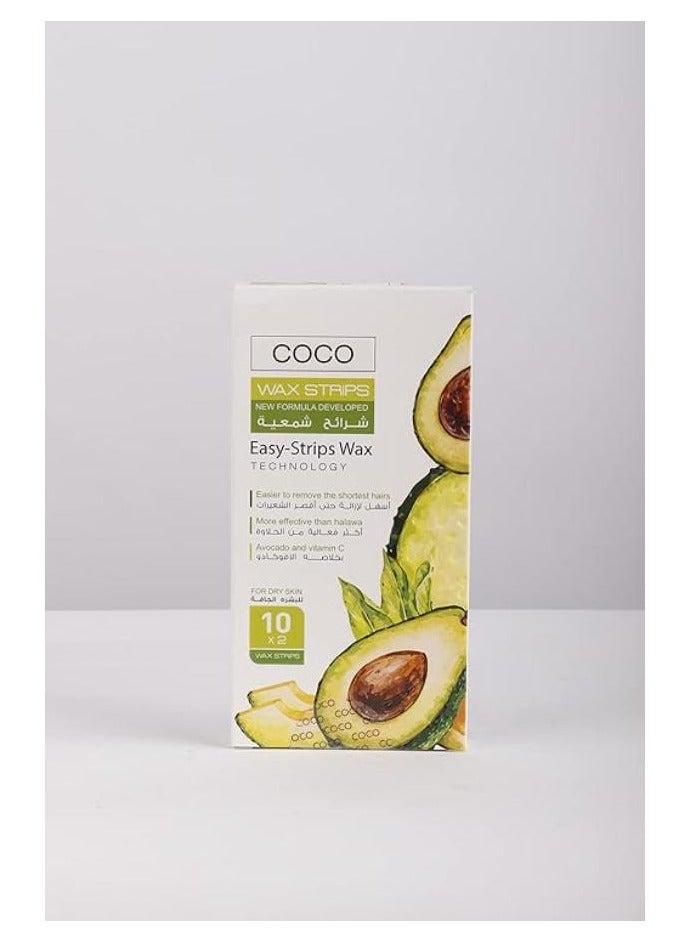 كوكو COCO AVOCADO WAX STRIP 10PCS