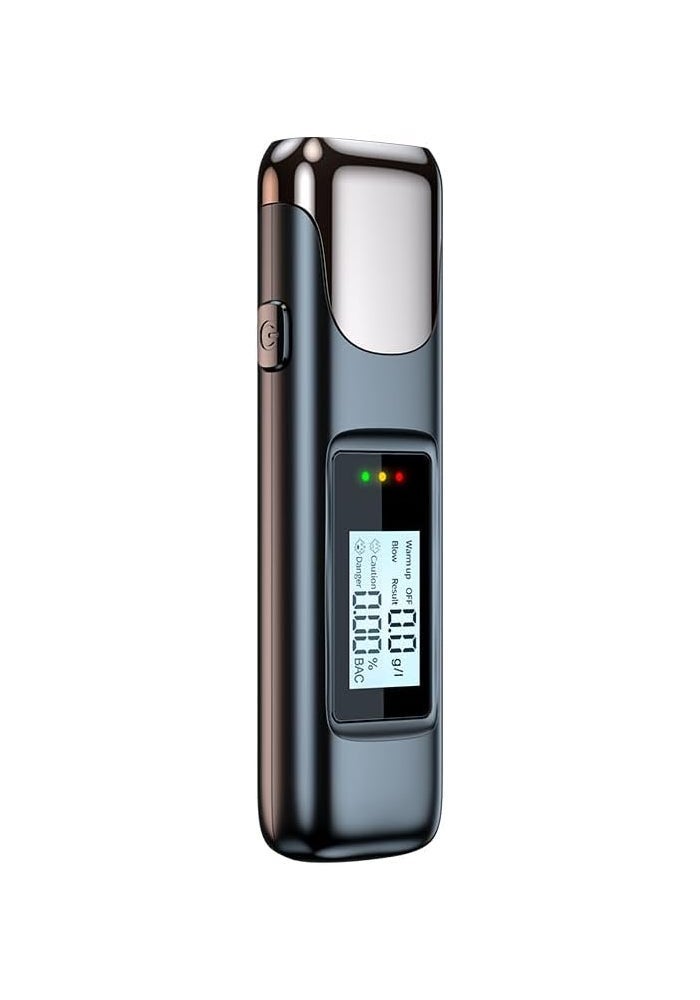 NEWDRU AlcoCheck Max - Advanced Digital Alcohol Tester with LED Display and Safety Alarm - Image 1