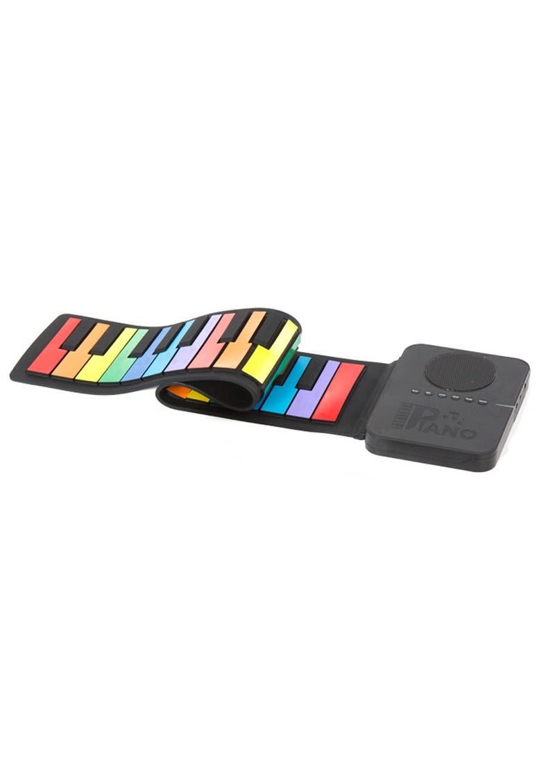 Innovatek Smart Rollable Piano 49 Keys Color Coded Books and Smart Phone App for Effortless Learning and Musical Mastery - Image 1