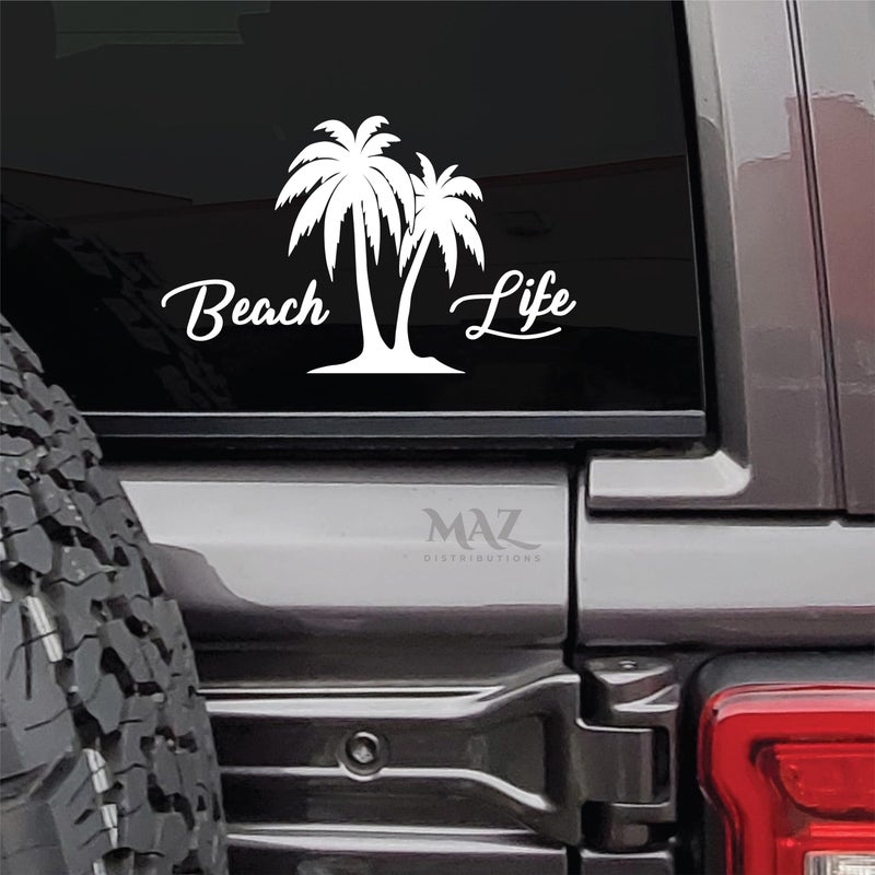 MAZ DISTRIBUTIONS Beach Life Explorer Adventure Boat Sticker Vinyl Party Beach Life Explorer Adventure Boat Sticker for Car Truck Indoor and Outdoor Use Waterproof Decal for Laptop MAZ 403 - Image 3