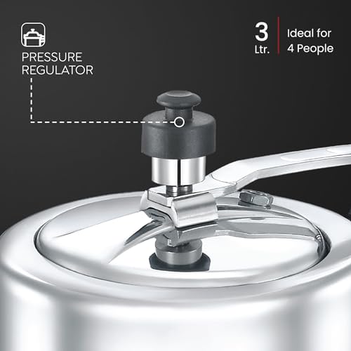 Judge by Prestige Ace Plus Inner Lid Aluminium Pressure Cooker 3.0 L - Image 4