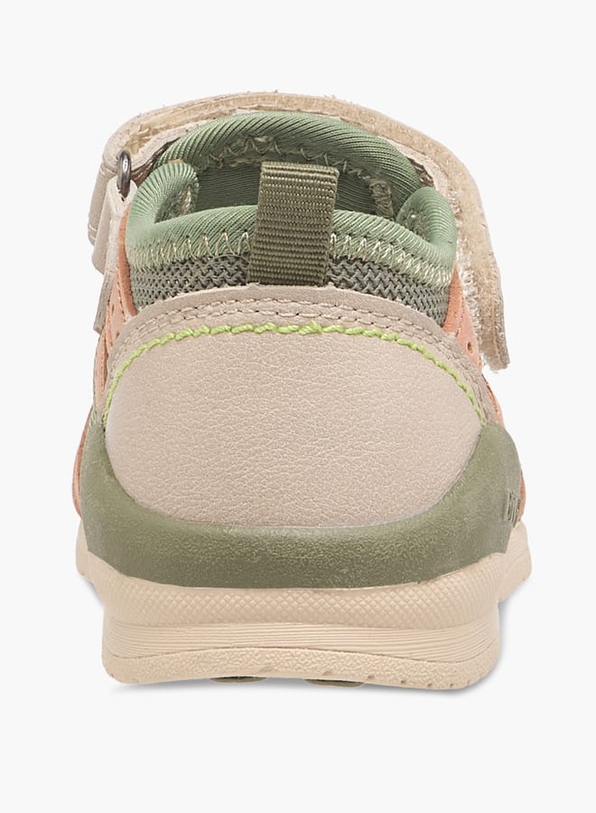 Barefeet Boys Cut-Out Detail Sandals with Hook and Loop Closure  - Image 4