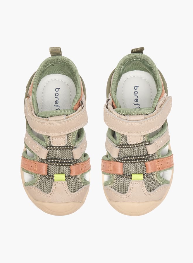 Barefeet Boys Cut-Out Detail Sandals with Hook and Loop Closure  - Image 2