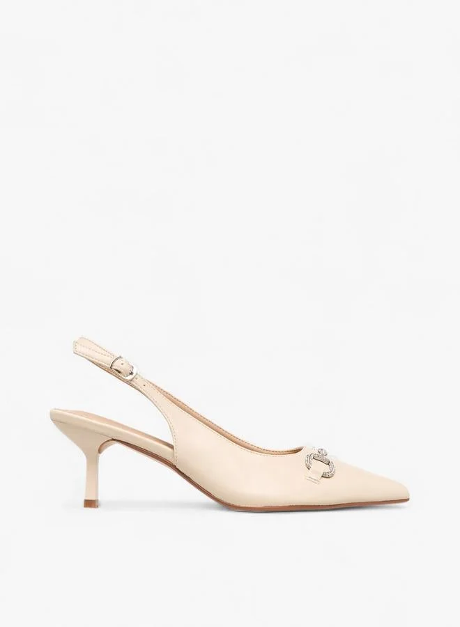 Women Embellished Kitten Heel Shoes