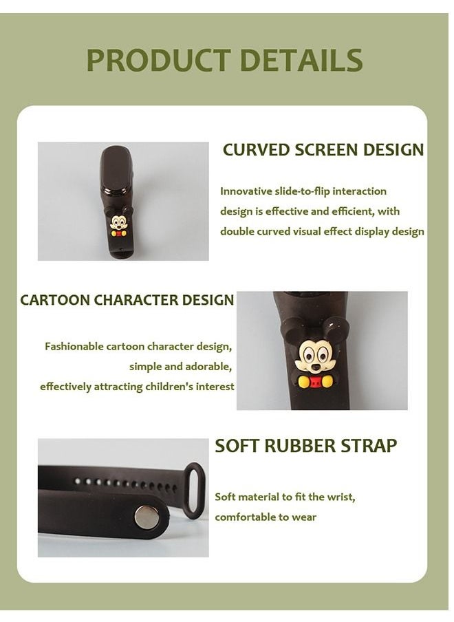 Mi VAZA M3 Cartoon Children's LED Electronic Waterproof Touch Watch - Cute Cartoon Gifts for Children - Digital Sports Toddler Daily Waterproof LED Design  - Image 4
