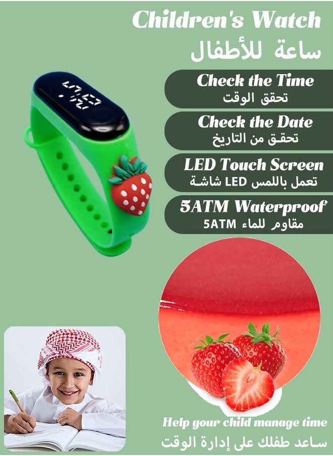 Mi VAZA M3 Cartoon Children's LED Electronic Waterproof Touch Watch - Cute Cartoon Gifts for Children - Digital Sports Toddler Daily Waterproof LED Design  - Image 1