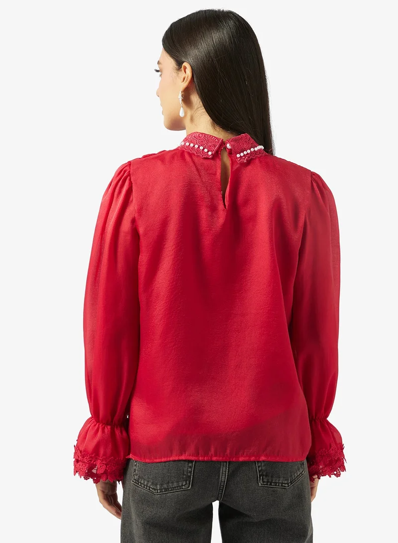 ELLA Shirt With 3D Florals