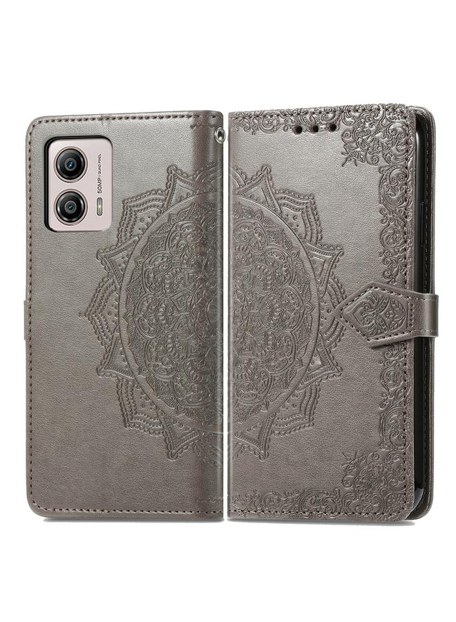 S-TOP Case For Motorola Moto G53 5G Mandala Flower Embossed Horizontal Flip Leather Phone Case - Image 2