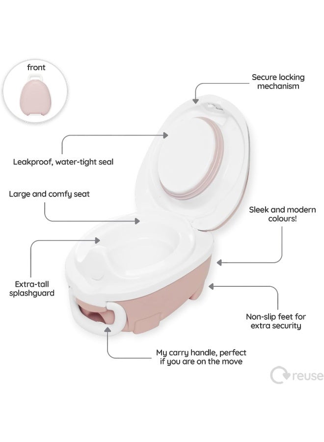 My Carry Potty - Blush Pink Travel Potty - Image 3