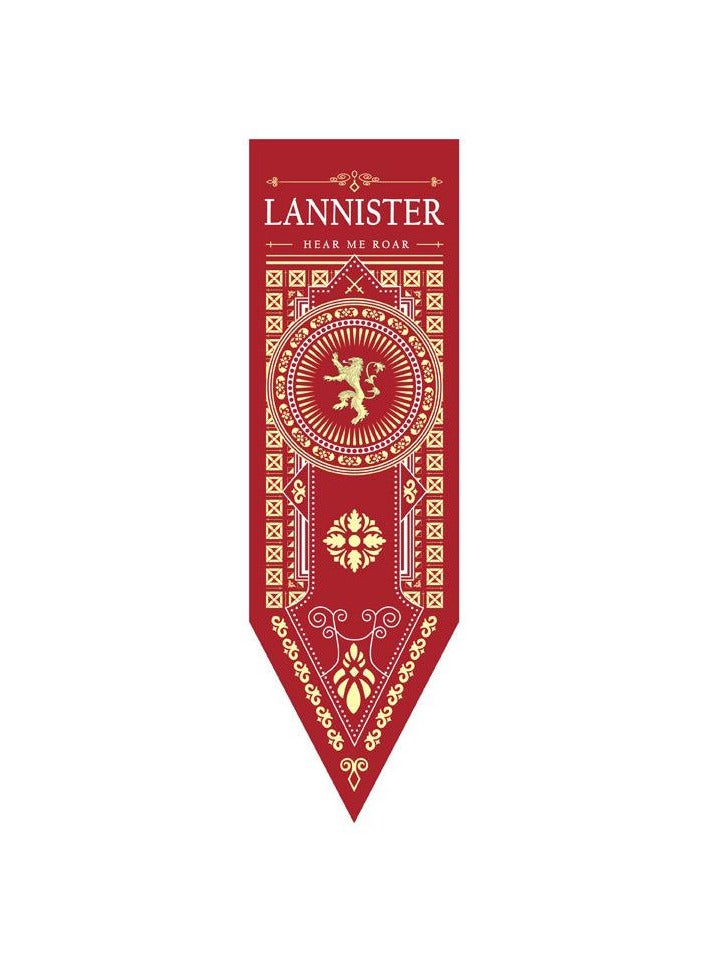 Mida Lannister House Flag from the "Game of Thrones" Series - 150 × 47 cm - Woven Flag for Outdoor Walls 