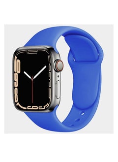 Apple Watch Band 45mm Soft Silicone Sport Band Replacement Wrist Strap Compatible for iWatch Apple Watch Series 7 Nike+,Sport,Edition