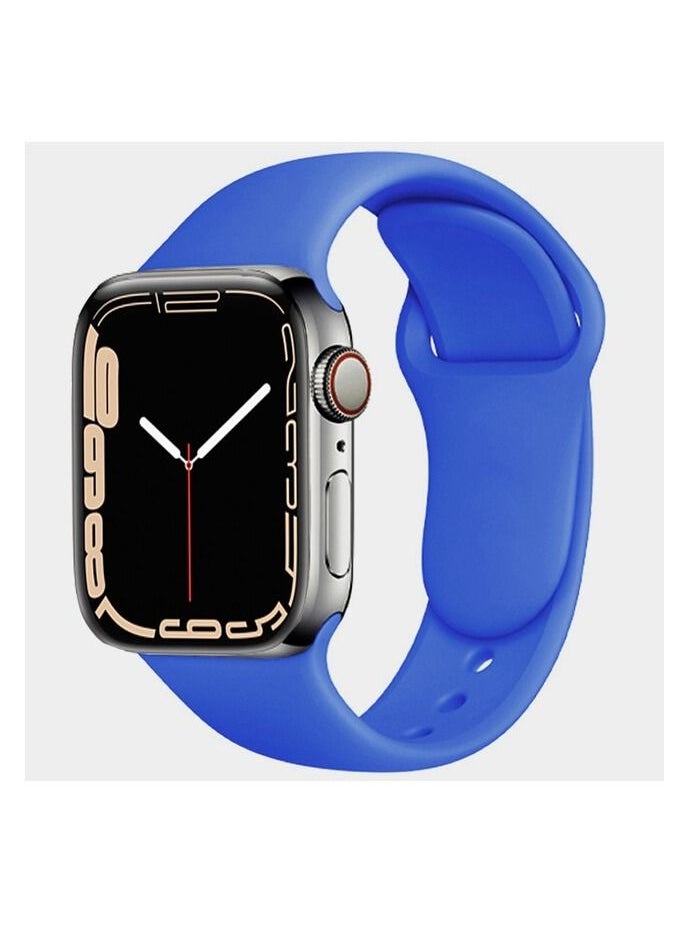 Generic - Apple Watch Band 45mm Soft Silicone Sport Band Replacement Wrist Strap Compatible for iWatch Apple Watch Series 7 Nike+,Sport,Edition - Image 1