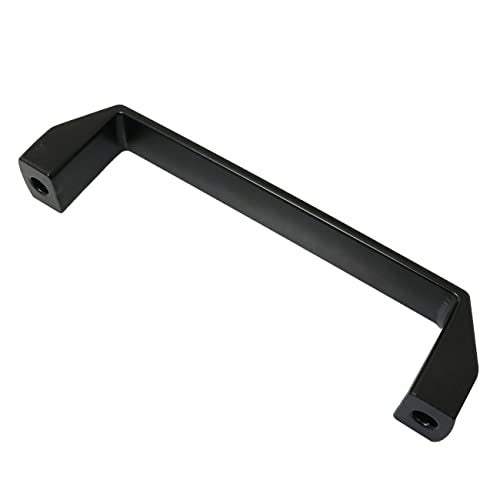 PZRT Black Aluminium Alloy Handle Rectangular Industrial Pull Handle for 30/40 Series European Standard Aluminum Extrusion Profile Accessories 180mm - Image 4