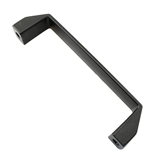 PZRT Black Aluminium Alloy Handle Rectangular Industrial Pull Handle for 30/40 Series European Standard Aluminum Extrusion Profile Accessories 180mm - Image 2