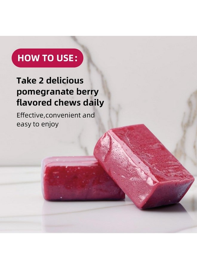BIYODE مكمل مضغ جذر الشمندر BIYODE: 700 ملغ من مسحوق جذر الشمندر 250 ملغ من مستخلص بذور العنب دعم صحي للقلب دعم أكسيد النيتريك في الدم مضاد للأكسدة بنكهة توت الرمان سكر منخفض غير معدل وراثيًا 60 مضغ - Image 4