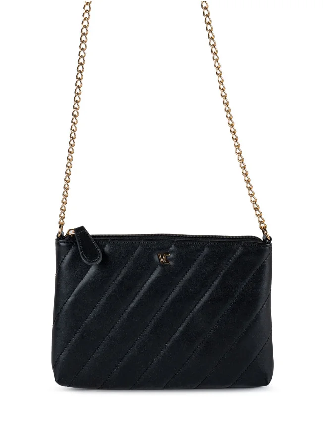 Vincci Women Quilted Shoulder Bag With Chain detail