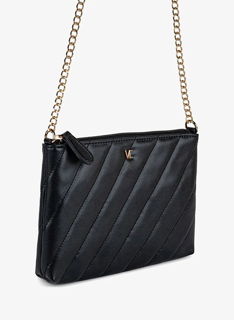 Vincci Women Quilted Shoulder Bag With Chain detail