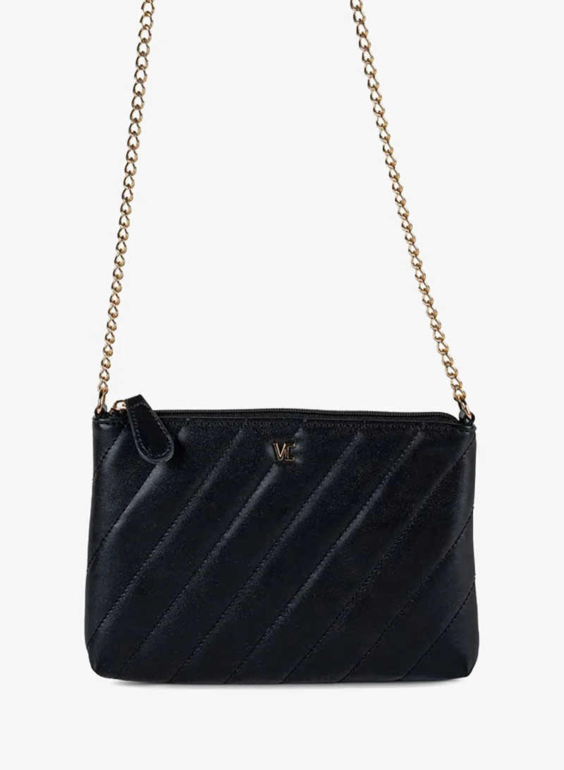 Vincci Women Quilted Shoulder Bag With Chain detail