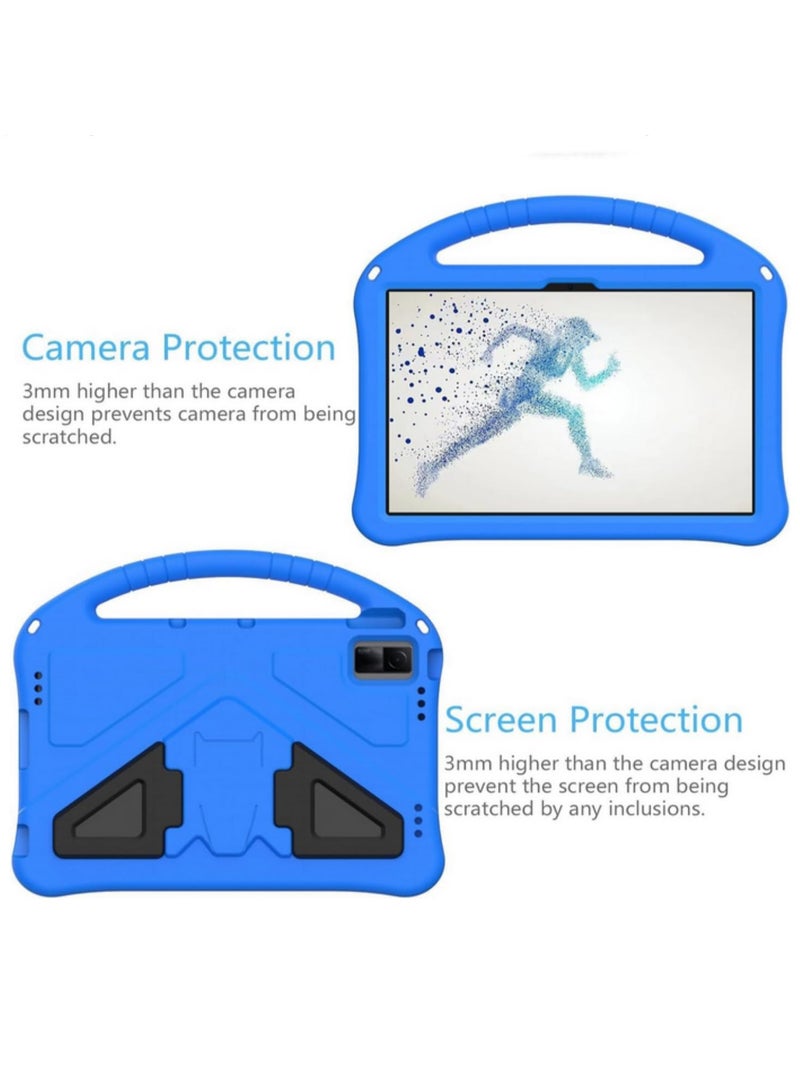 1 قطعة لحالة شاومي ريدمي باد SE 11 بوصة 2023 المضادة للصدمات - غطاء خفيف الوزن ومتين من رغوة EVA مع حامل مقبض - حماية صديقة للأطفال لتغطية أجهزة اللوحي للأطفال - أزرق - Image 2