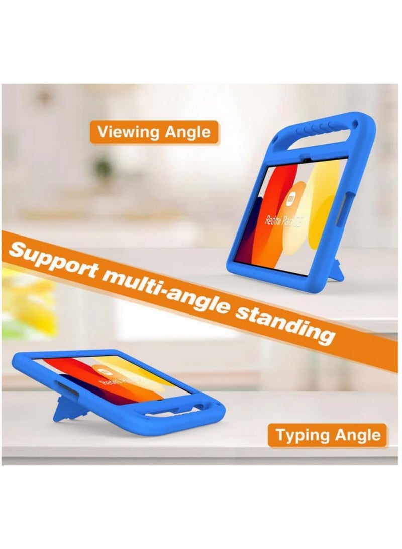 1 قطعة لحالة شاومي ريدمي باد SE 11 بوصة 2023 المضادة للصدمات - غطاء خفيف الوزن ومتين من رغوة EVA مع حامل مقبض - حماية صديقة للأطفال لتغطية أجهزة اللوحي للأطفال - أزرق - Image 3