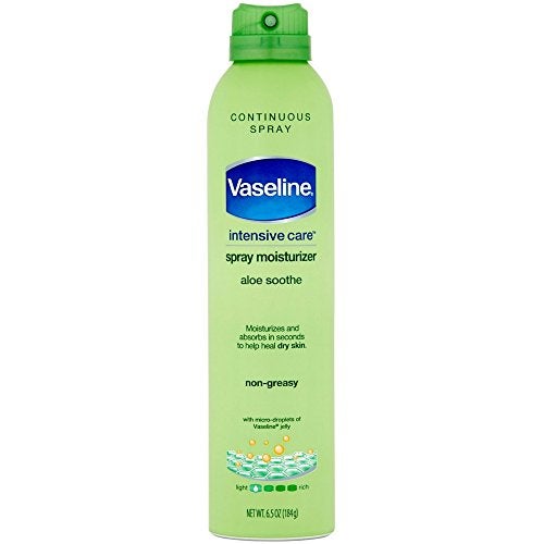 Vaseline Spray & Go Moisturizer, Aloe Fresh, 6.5 oz (Pack of 3) - Image 2