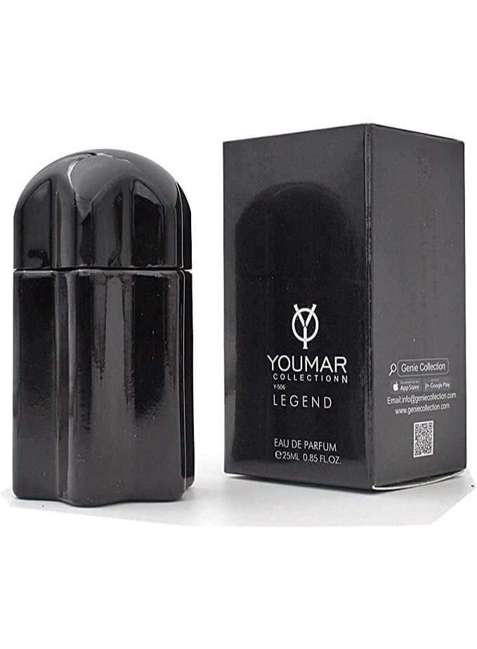 Youmar Legend Y-506 Fresh & Woody Perfume for Men 25ML – Long-Lasting Vanilla Notes | Luxury Everyday Men’s Fragrance