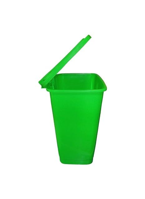 Blueshark Enterprise blueshark enterprise Plastic Pedal Dustbin Biomedical waste bins for hospitals 15 LTR Pedal Dustbin Green  - Image 4