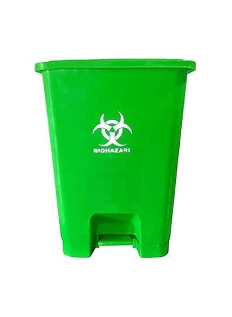 Blueshark Enterprise blueshark enterprise Plastic Pedal Dustbin Biomedical waste bins for hospitals 15 LTR Pedal Dustbin Green  - Image 1