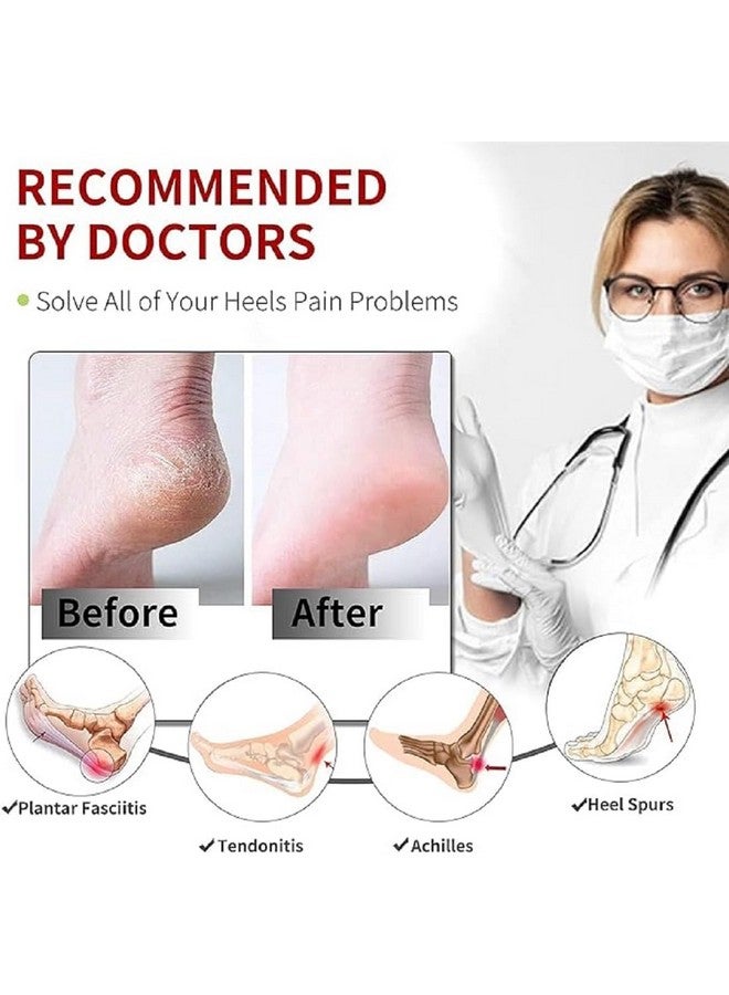 MauneHub MauneHub Silicone Gel Heel Pad Socks For Heel Swelling Pain Relief,Dry Hard Cracked Heels Repair Cream Foot Care Ankle Support Cushion For Women - Image 5