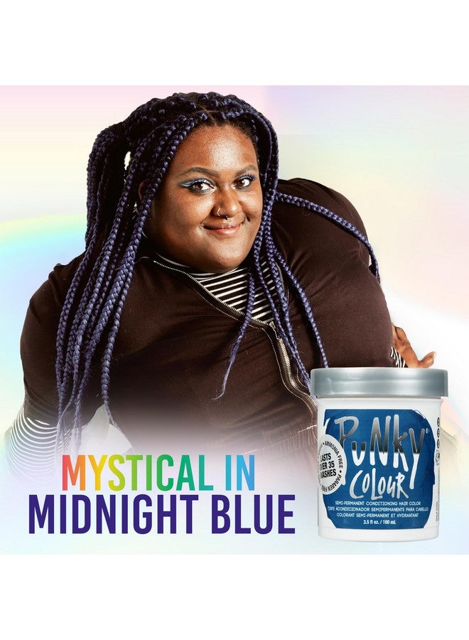 بانكي لون الشعر المرطب شبه الدائم باللون الأزرق الداكن، 3.5 أونصة - Image 3