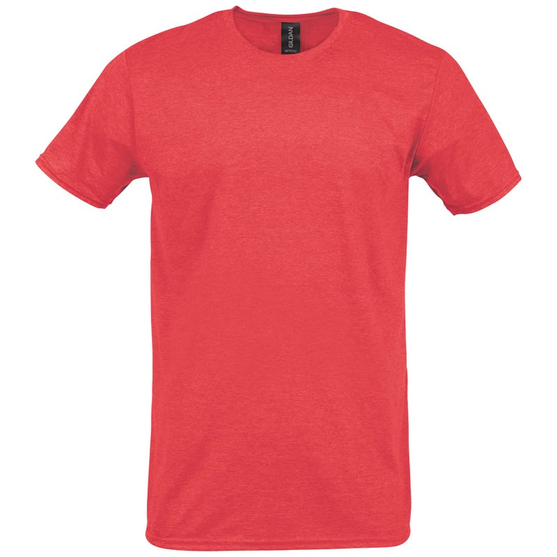 Gildan Adult Softstyle Cotton T-Shirt, Style G64000, Multipack, Heather Red (2-Pack), Medium - Image 4