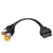 PARANNIC Obd2 Diagnostic Cable for Harley 4pin 6pin 2 in 1 Motorcycle OBD Scanner Adapter OBD2 Connector Work with Motorcycle Diagnostic Tool Scanner 16 Pin to 4 Pin 6 Pin Fits for Harley Davidson Scan Tool - Image 2