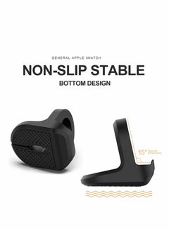 KASTWAVE Charging Stand for Apple Watch,Compatible with Series 7/6/SE/5/4/3/2/1 (45mm, 44mm, 42mm, 41mm, 40mm, 38mm), Nightstand Mode-Black  - Image 5