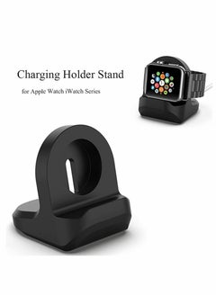 KASTWAVE Charging Stand for Apple Watch,Compatible with Series 7/6/SE/5/4/3/2/1 (45mm, 44mm, 42mm, 41mm, 40mm, 38mm), Nightstand Mode-Black  - Image 4