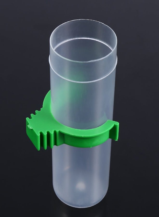 زيروديس 4 قطع من مشابك الشرب والطعام للحيوانات الأليفة، مناسبة لأقفاص الطيور، الببغاوات، الكوكاتيل، البادجي، طيور الحب، مغذيات أوتوماتيكية، أسماك، حيوانات أليفة مائية - Image 4