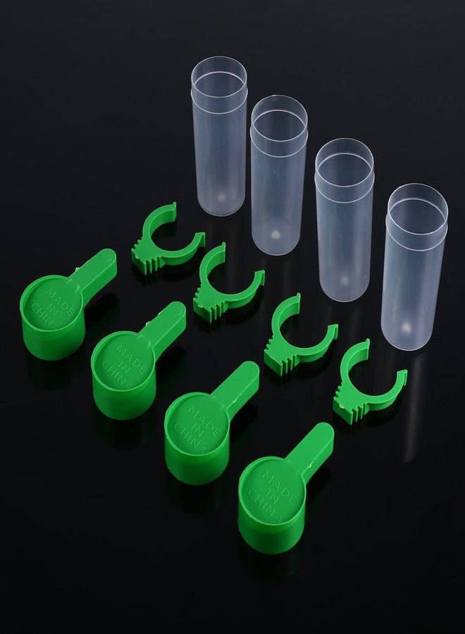 زيروديس 4 قطع من مشابك الشرب والطعام للحيوانات الأليفة، مناسبة لأقفاص الطيور، الببغاوات، الكوكاتيل، البادجي، طيور الحب، مغذيات أوتوماتيكية، أسماك، حيوانات أليفة مائية - Image 2