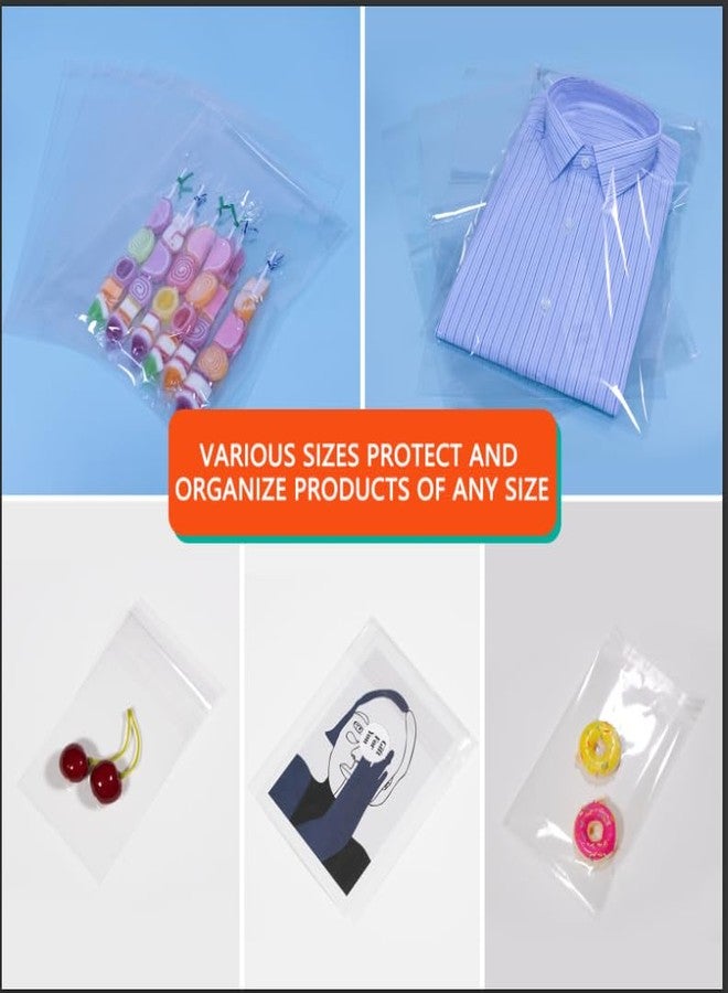 iMailer - 500 Pack - 5" x 7" Cellophane Bags Self Sealing - Resealable Clear Poly Cello Bags for A2 A4 A6 Cards & Envelopes, Bakery, Cookies, Treats - Image 5