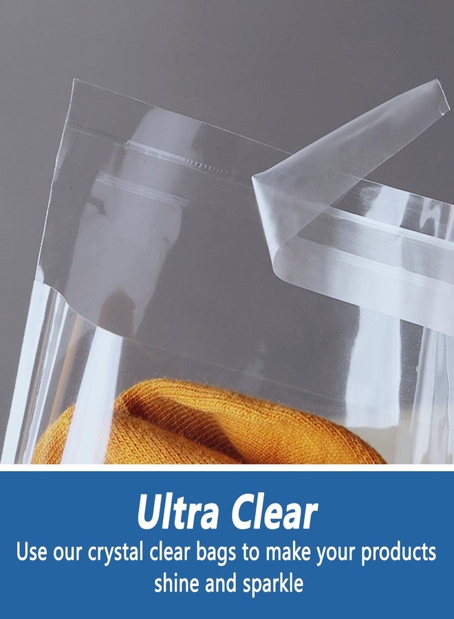 iMailer - 500 Pack - 5" x 7" Cellophane Bags Self Sealing - Resealable Clear Poly Cello Bags for A2 A4 A6 Cards & Envelopes, Bakery, Cookies, Treats - Image 3