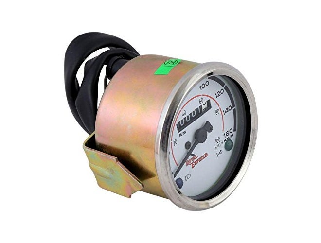 Spedy White Stylish Speedo Meter 0-160 km for Royal Enfield Electra 4S - Image 3