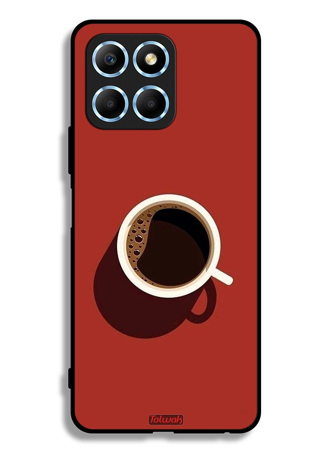 Tolwak Honor X8 5G Protective Case Cover Coffee Cup Art - Image 2