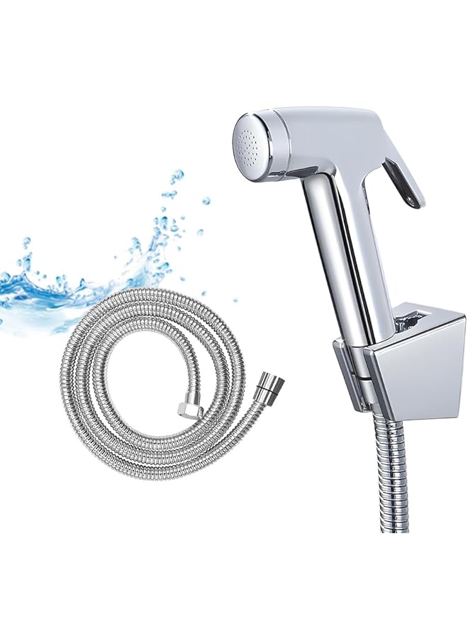 The Bros Handheld Bidet Sprayer,The Bros Washing Toilet Sprayer Baby Cloth Diaper Bathroom Sprayer Toilet Water Spray with 1.2 Meters Hose for Pet, Baby and Personal Cleaning - Image 1