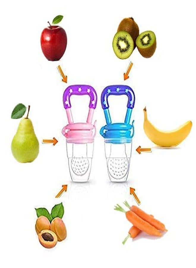 First Trend Newborn Baby Toddler Cereal, Rice Paste Feeding Milk Bottle Food Feeder & Baby Fruit Nibbler Soother & Silicone Teether (Combo Pack of 3) - Image 5