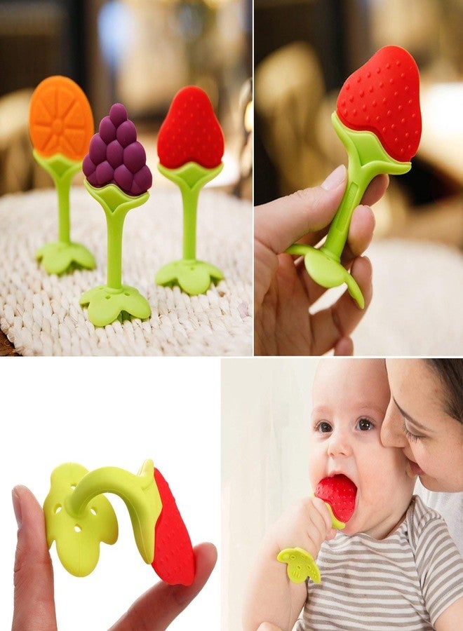 First Trend Newborn Baby Toddler Cereal, Rice Paste Feeding Milk Bottle Food Feeder & Baby Fruit Nibbler Soother & Silicone Teether (Combo Pack of 3) - Image 4