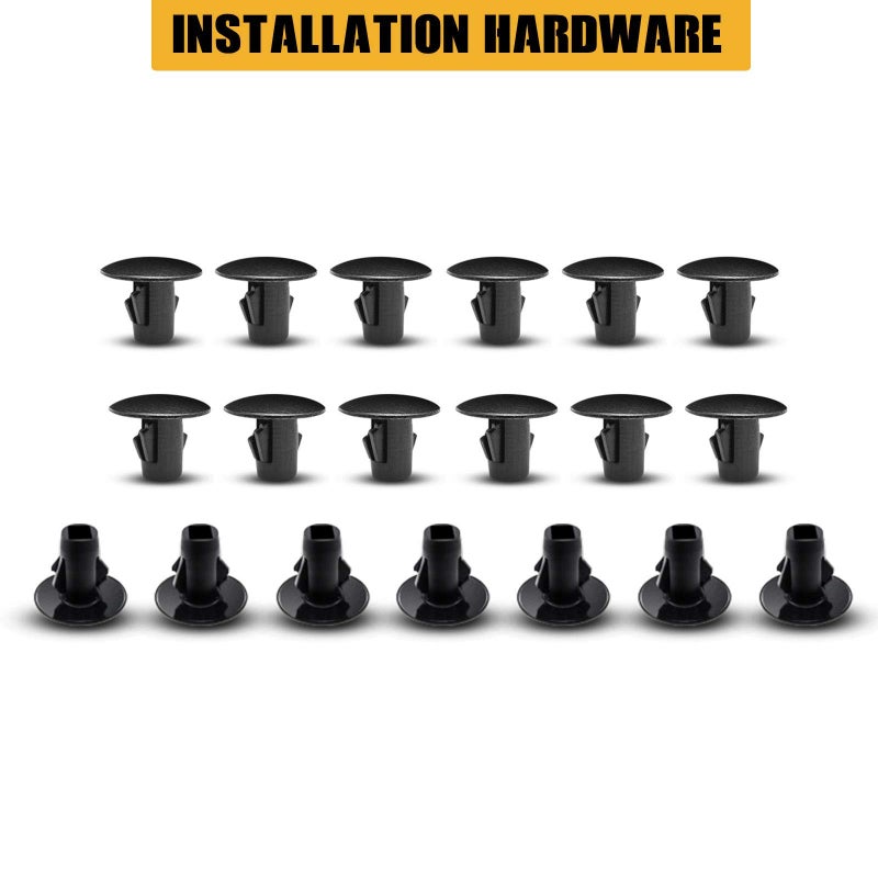 YHTAUTO Set of 4 Splash Shield Fender Inner Liners Mud Flaps Replacement for Toyota Land Cruiser Prado 2003-2019 Toyota 4Runner 2003-2009 FJ Cruiser 2007-2014 Lexus GX470 2003-2009 GX460 2010-2019 - Image 5