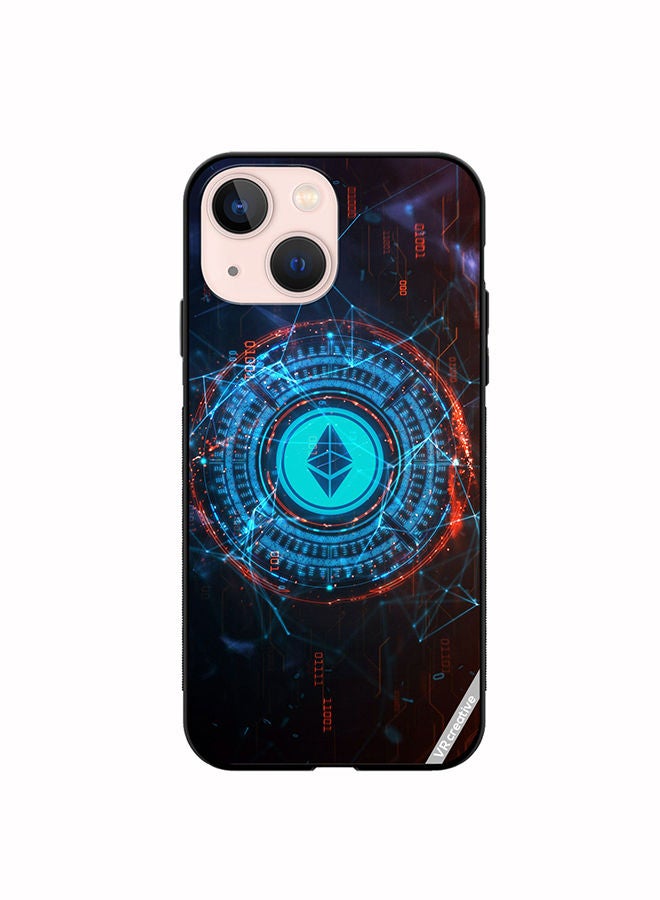 VR CREATIVE Protective Case Cover For Apple iPhone 13 mini Etherium Design Multicolour - Image 1