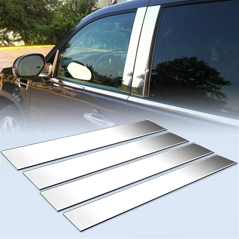 QASULER Chrome Pillar Posts for Cadillac Escalade - Image 2