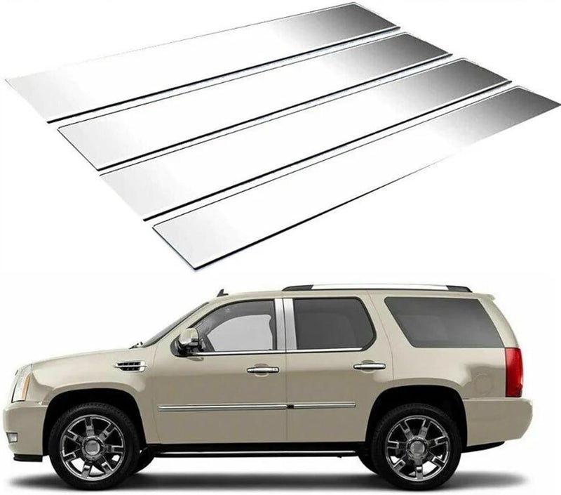 QASULER Chrome Pillar Posts for Cadillac Escalade - Image 1