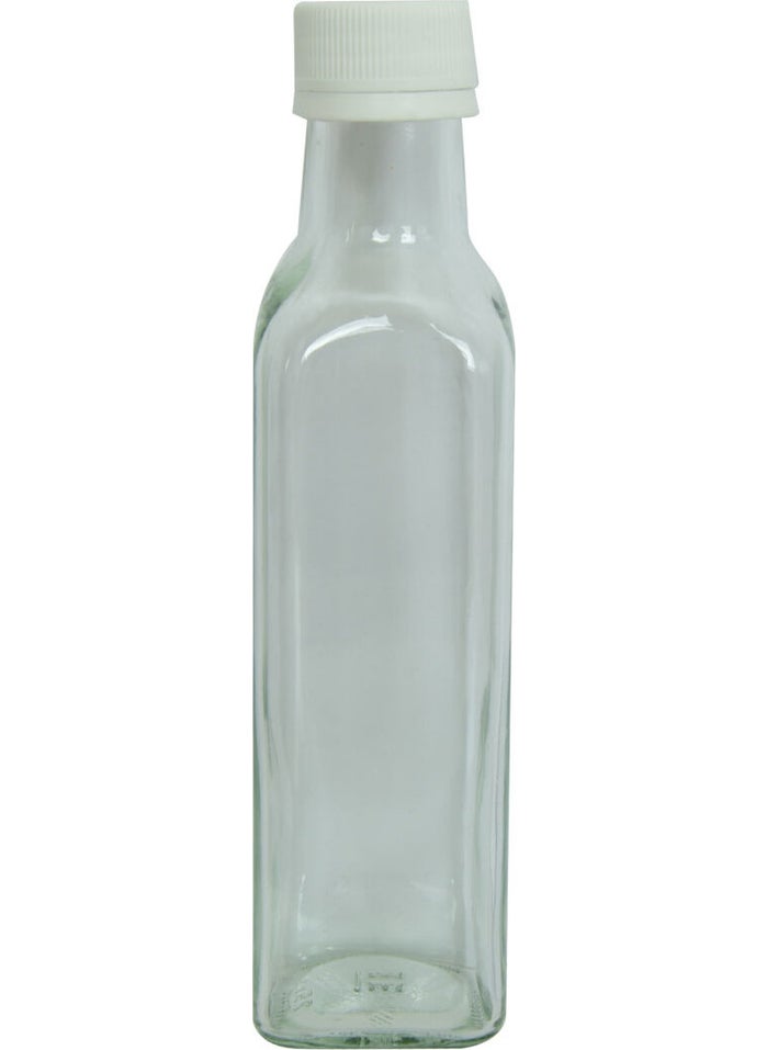 LokmanAVM Empty Lockable Capped Glass Bottle Transparent Color 250 cc  - Image 4