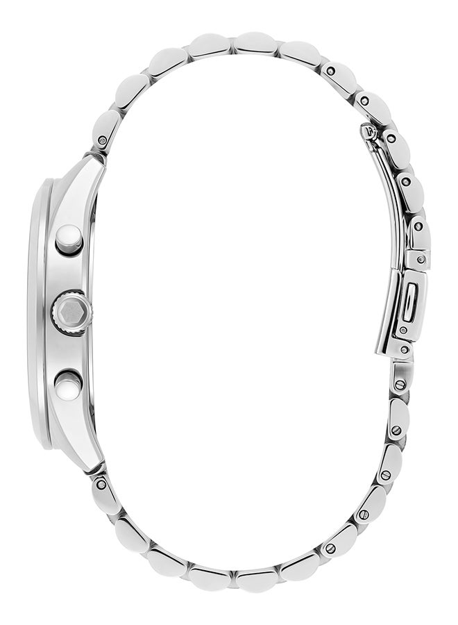 OLIVIA BURTON ساعة نسائية مستديرة متعددة الوظائف بحافظة من الفولاذ المقاوم للصدأ - Image 4